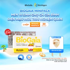 Men vi sinh BioGaia ProTectis Minipack cải thiện hệ tiêu hóa xuất xứ Thụy Điển hộp 30 gói