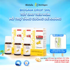 Combo 3 lọ Men vi sinh BioGaia ProTectis Drops cải thiện hệ tiêu hóa xuất xứ Thụy Điển dung tích 5ml