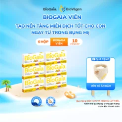 Combo 6 men vi sinh BioGaia ProTectis Dạng viên cải thiện hệ tiêu hóa Thụy Điển hộp 10 viên
