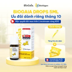 [ĐỘC QUYỀN LIVE CÙNG KOC] Men vi sinh BioGaia ProTectis baby drops Thụy Điển 5ml hỗ trợ tiêu hóa